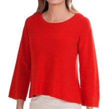 63%OFF レディースカジュアルセーター 8月シルクリブクロップセーター（女性用） August Silk Ribbed Crop Sweater (For Women)画像